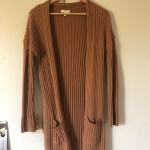 BP Long Camel Mustard Cardigan